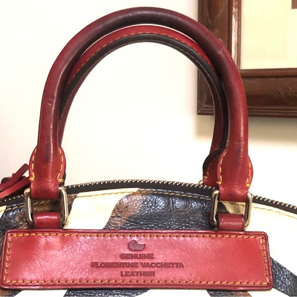 Dooney & Bourke Florentine Vachetta Zebra Satchel/Tote - Picture 6 of 11